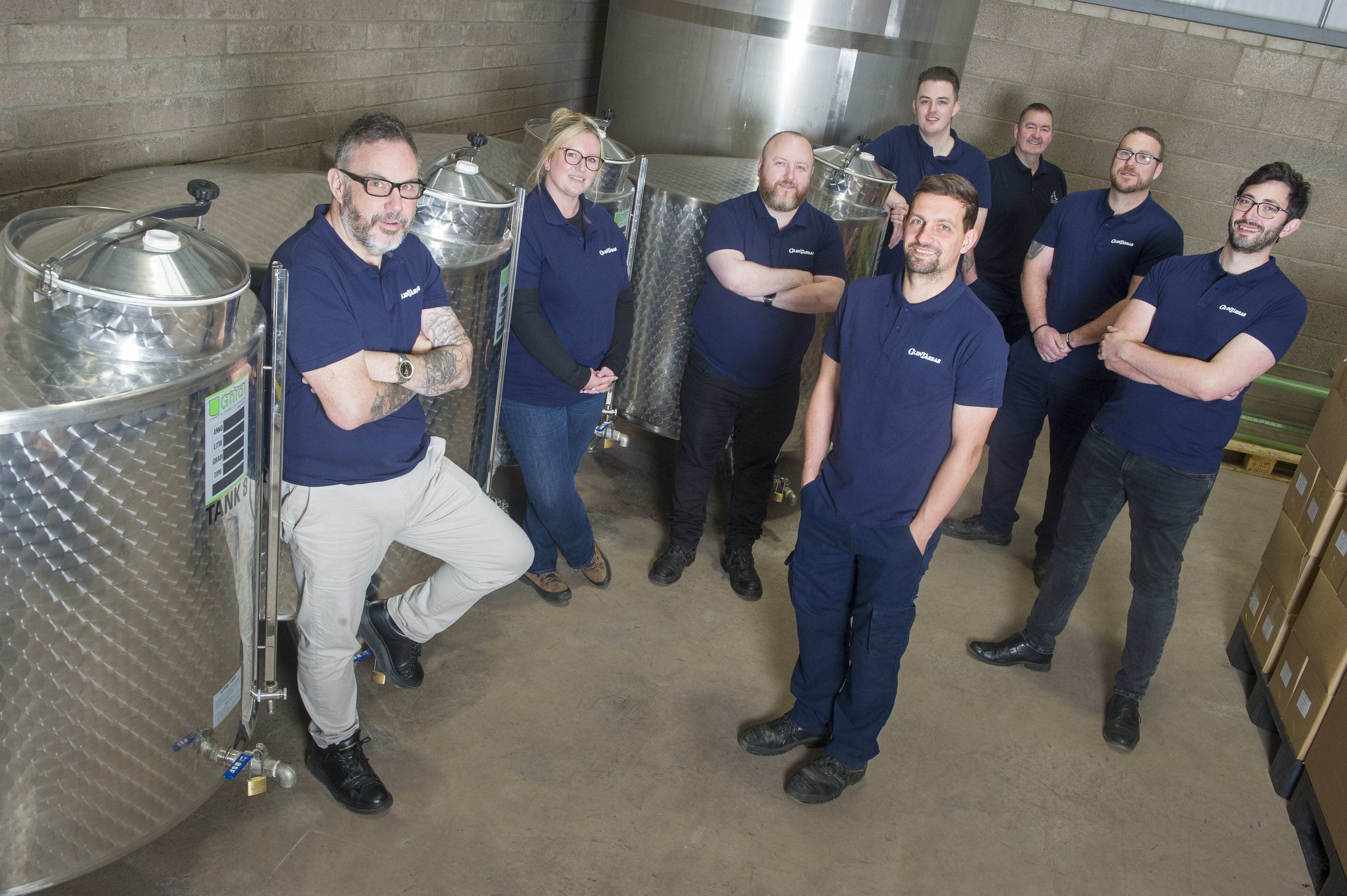 Modern bottling line at GlenTarras